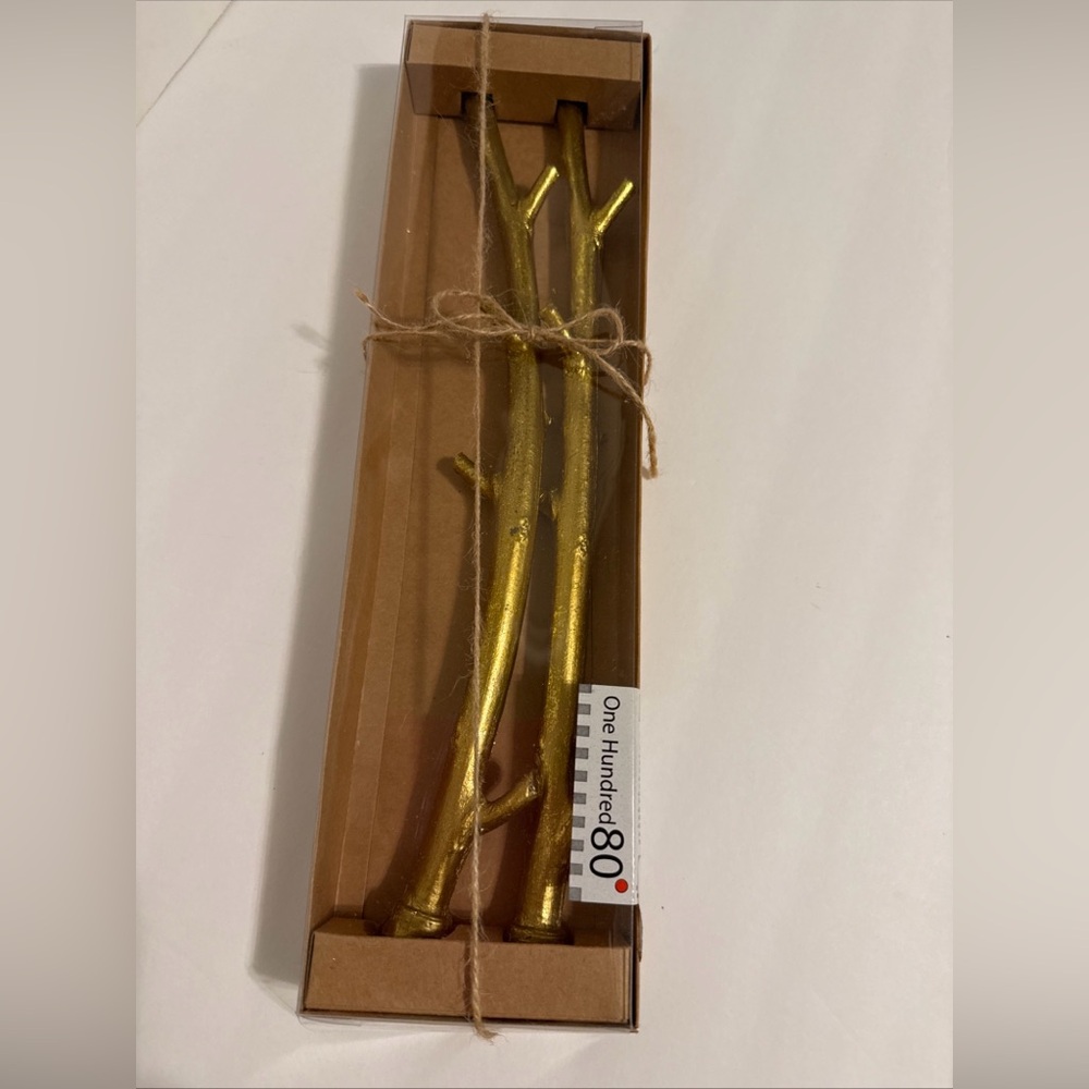 Gold Branch Candle Holders